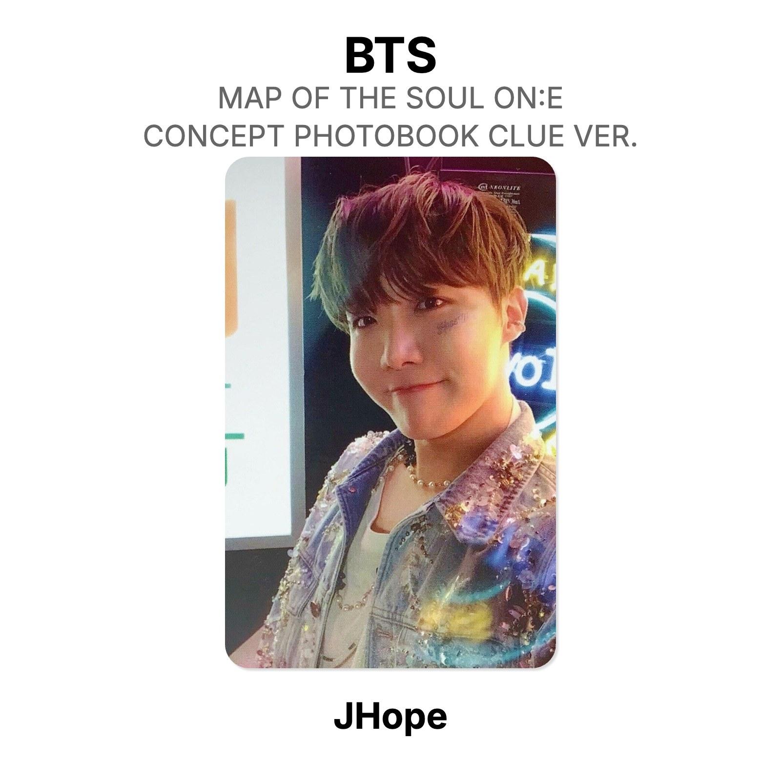 BTS КАРТА ДУШИ НА:E КОНЦЕПТ-ФОТОКНИГА CLUE ВЕРСИЯ. Официальная фотокарта J-Hope