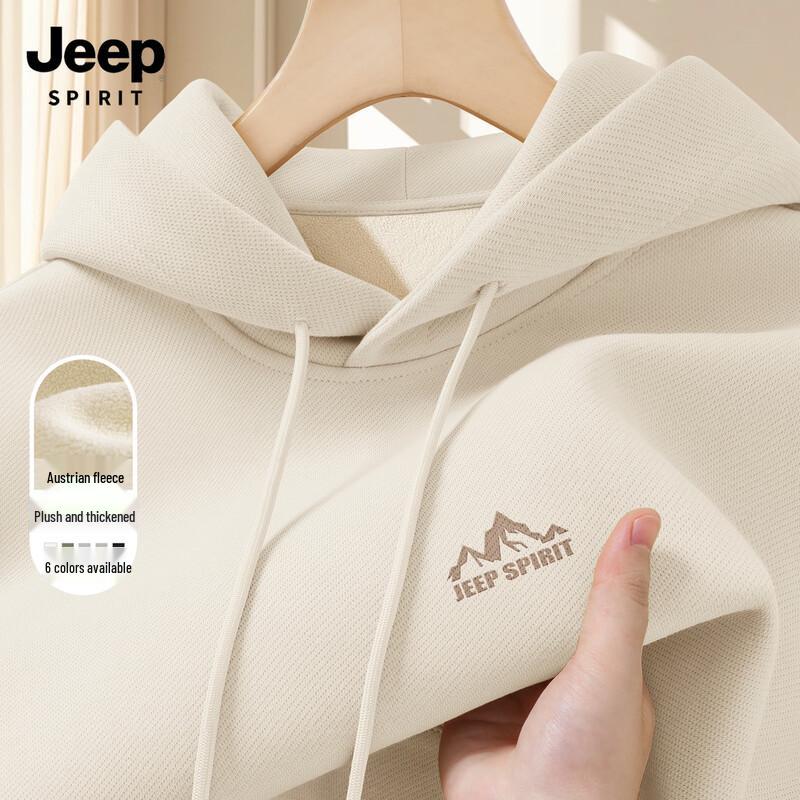 JEEP SPIRIT Men's Fleece-Lined Hoodie