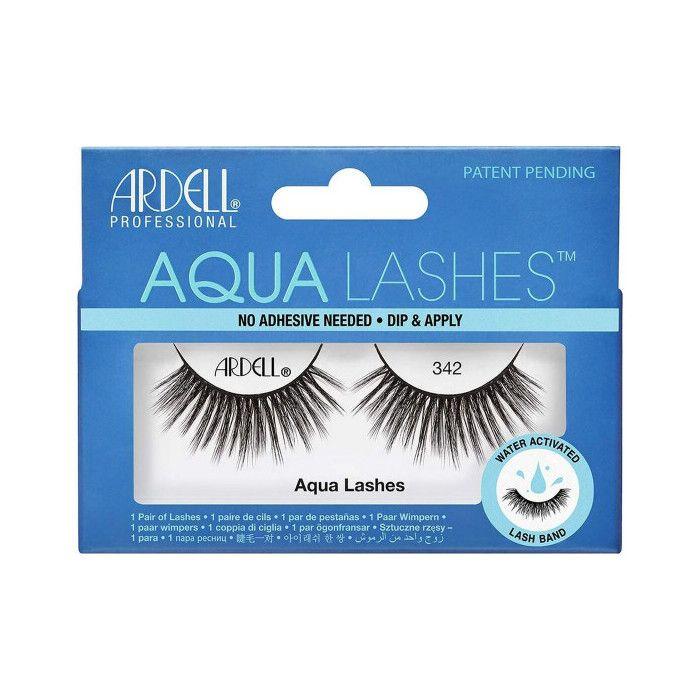 False Eyelashes - Ardell - Aqua Lashes 342 - Black - Quick Application - Glue-Free
