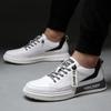 2025 new men's trendy shoes leather sports shoes outdoor white shoes versatile cowhide men's casual shoes
