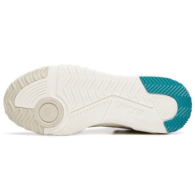 Anta Flame Christmas Colorway Non-Slip Mid-Top Sneakers Men Sneakers White Gray 112238090R-4