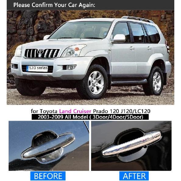 for Toyota Mark X 2004 2005 2006 2007 2008 2009 Chrome Car Door Handle Cover Trim Sticker Overlays Styling Accessories