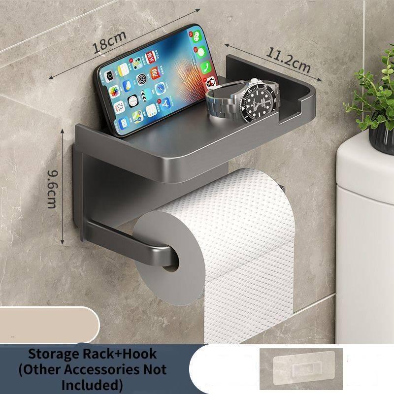 

Коробки для туалетной бумаги Перфорация не требуется Стойка для хранения Бытовые рулоны Бумажные крепления Настенные серый