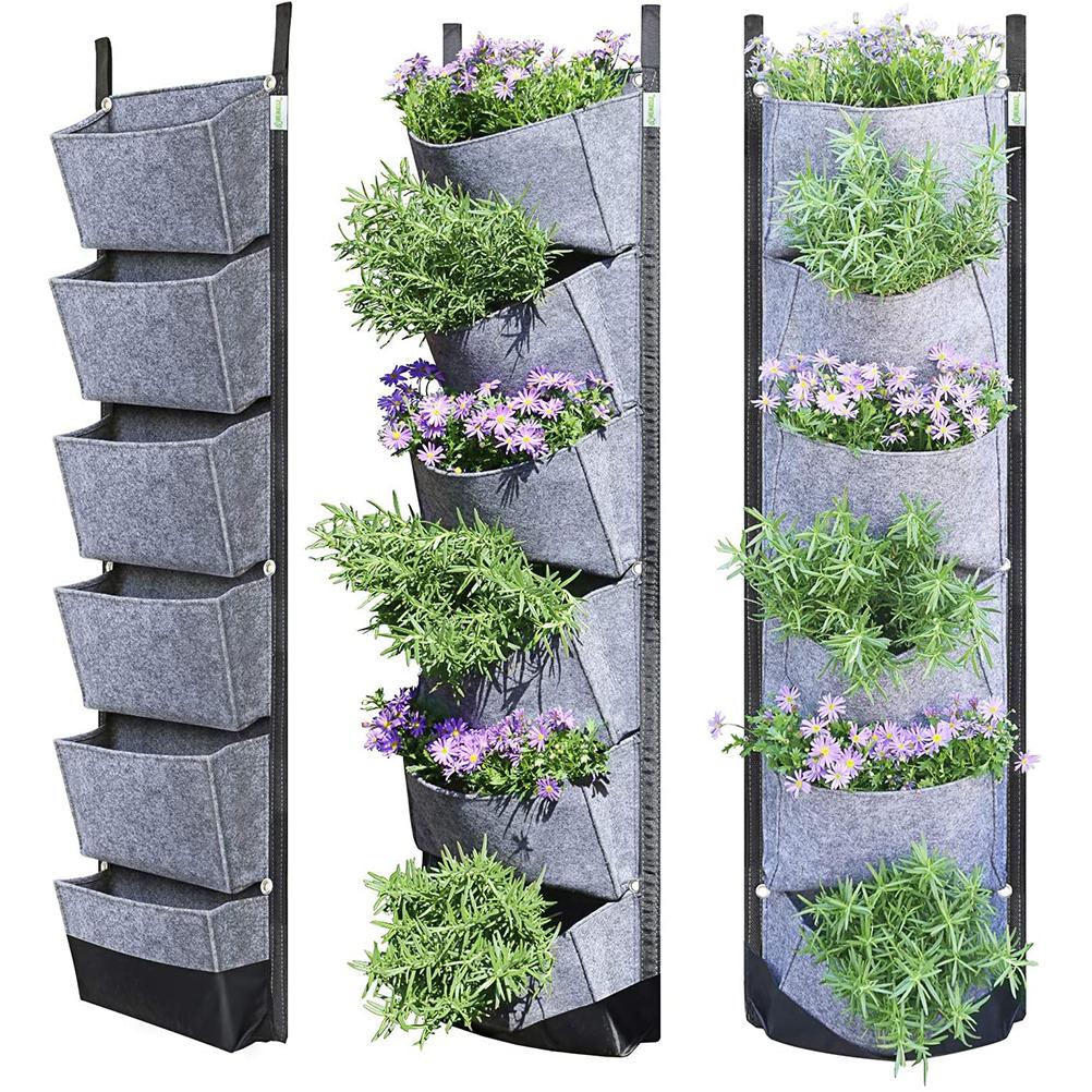 Vertikal Planter Väggmonterad Planteringspåse Utomhus Grönskande Behållare Trädgård Planteringspåse