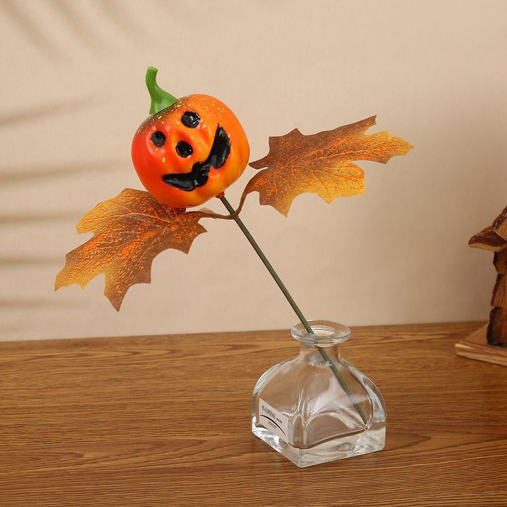 

Искусственная тыква Тыквенный орнамент Забавное лицо Цветочная композиция Аксессуары Ваза Украшение Style E