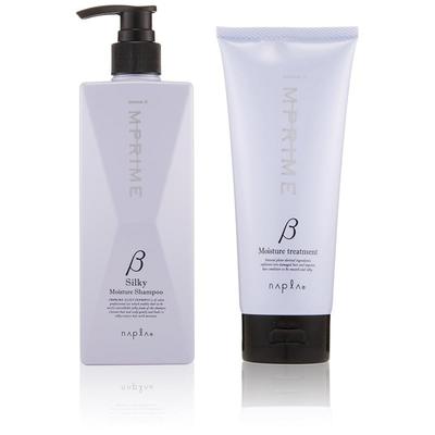Naplein Prime Silky Moisture Shampoo Beta 280ml Moisture Treatment Beta 200g Set, 1 Piece