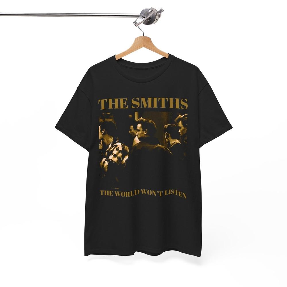 The Smiths Band T Shirt The World Won#039;t Listen Music Band Rock Unisex Tee Unisex T-Shirt S