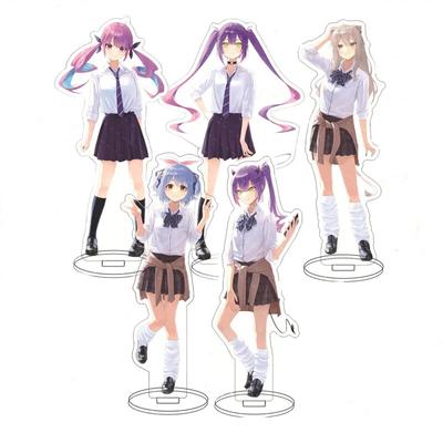 Anime Hololive Vtuber Hosimati Suisei Cosplay Acrylic Action Figure Minato Aqua Stand Model Desk Decor Fans Collection Prop Gift