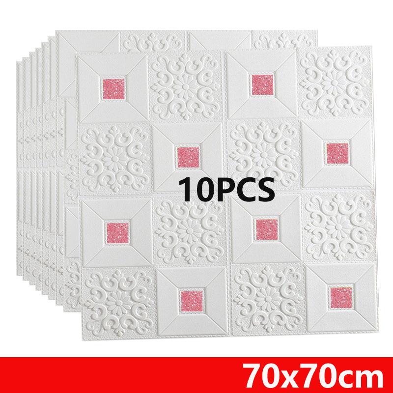 Samolepky na stěnu pěnový stropní panel 70X70CM Samolepicí samolepicí 3D vodotěsná tapeta na střechu Pro dětský pokoj Obývací pokoj Velká velikost