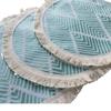 Insulation Coaster Woven Round Retro Insulation Mat Storage Mat Home Decoration Dining Table Cloth Placemat