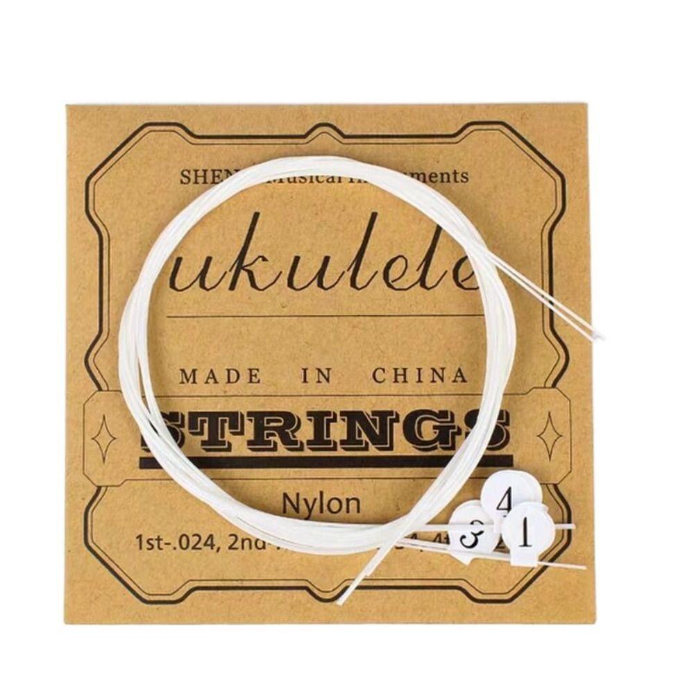 1 Set Nylon Ukulele Strings Universal Mellow Guitar Strings Tone Pure Classical Guitar Strings For 21 / 23 / 26-inch Ukulele
