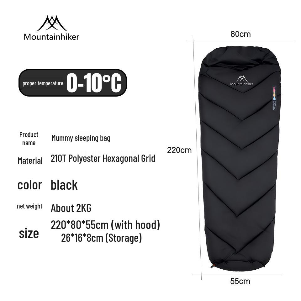 Mountain Guest Mummy Sleeping Bag: Warm, Portable, Waterproof Blanket for Outdoor Camping