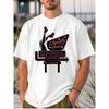 European Size Pure - Polyester White Men's T - Shirt: "Retro 'Treaty Oak Revival' Sign Illustration"