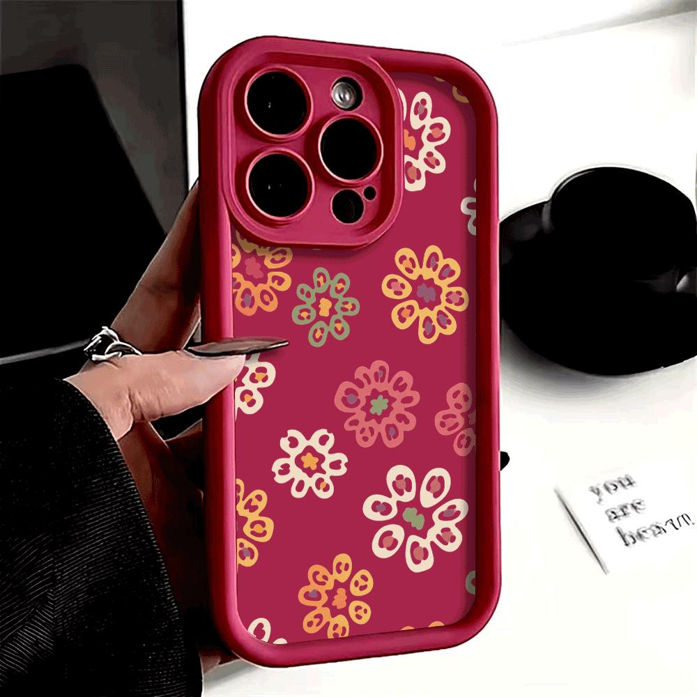 Fashionable Colorful Pattern Shockproof Phone Case for Xiaomi Redmi Note 14/13/12/11/10/ Pro/Plus Raised Camera Protection Cover