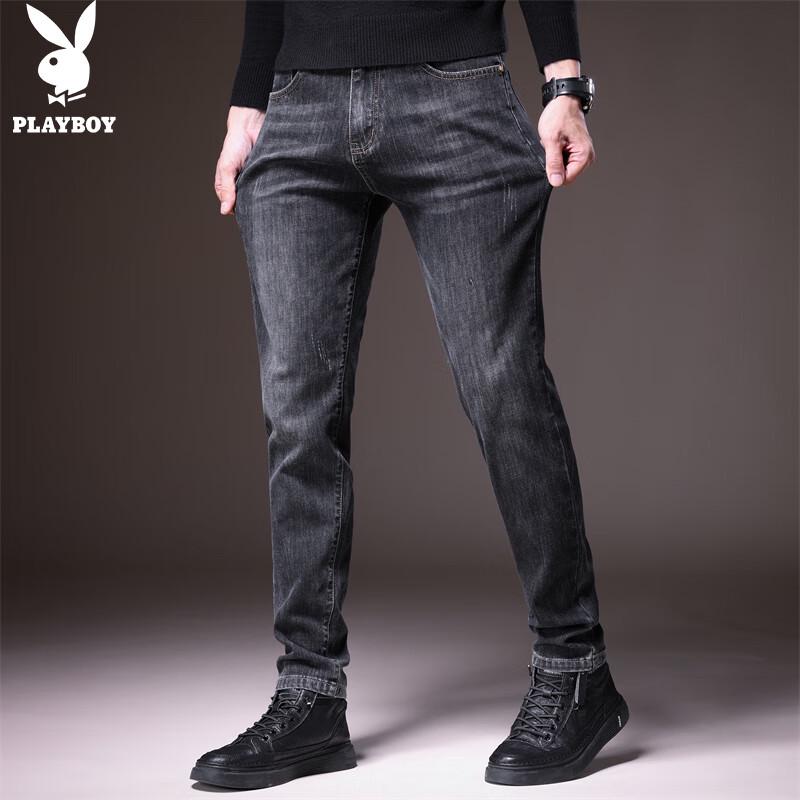 PLAYBOY Men's Straight Fit Casual Denim Jeans