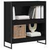 Bookshelf Black Oak Effect 80 x 30 x 86.5 cm