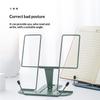 Portable Foldable Bookstands Lifting Reading Stand with Sturdy Metal Bookshelf for Reading Books Music Score and Documents
