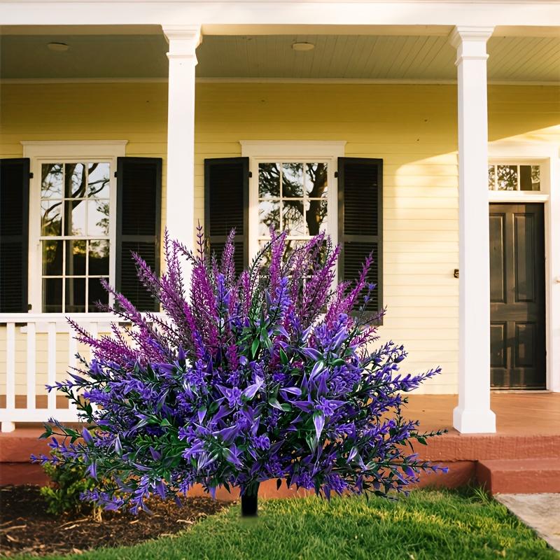 Lavender Artificial Ground Inserted with Nails Detachable Indoor and Outdoor Plastic Artificial Flowers Artificial Plants.