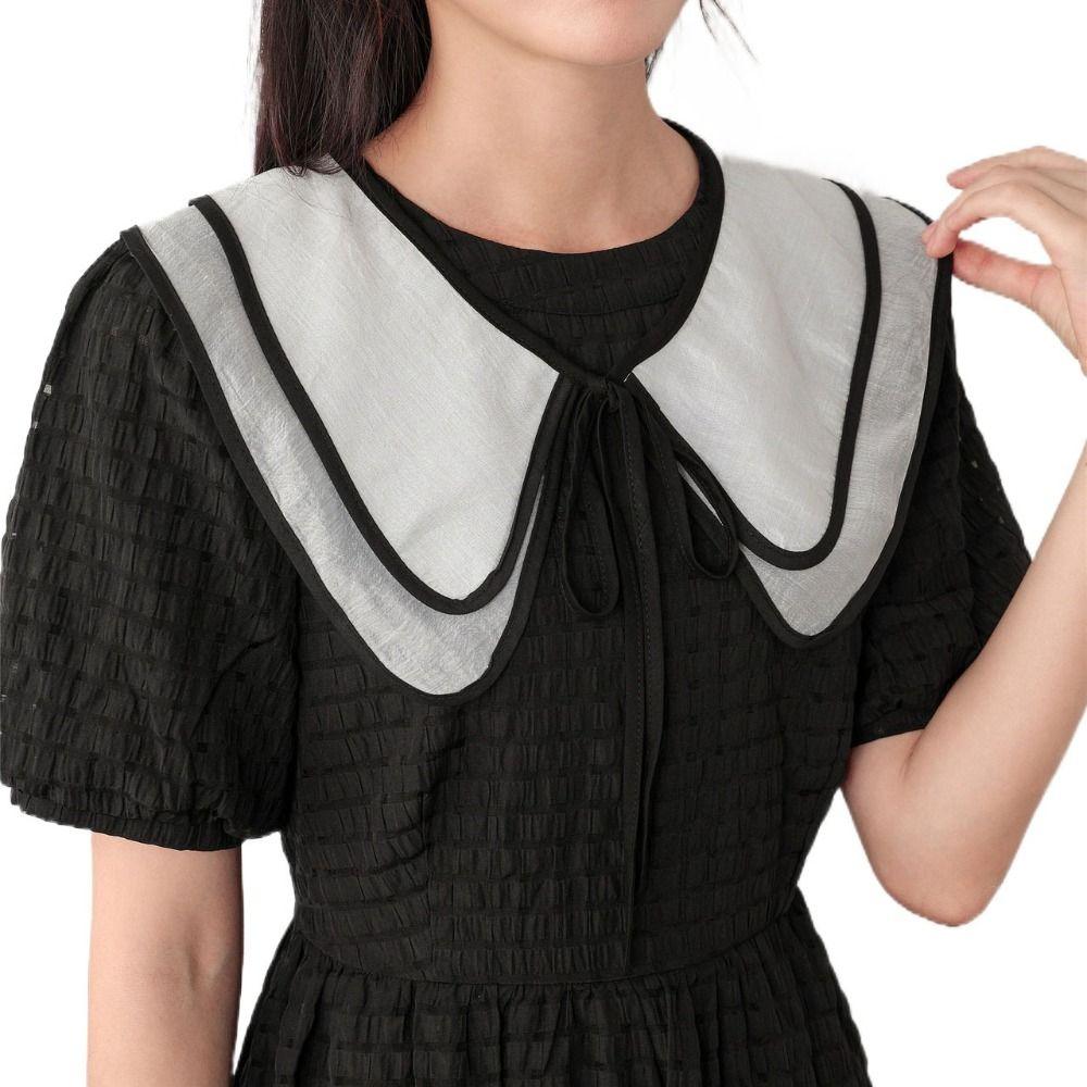 

Detachable False Collar Chiffon Shawl Shoulder Decoration Fake Collar Women/girls