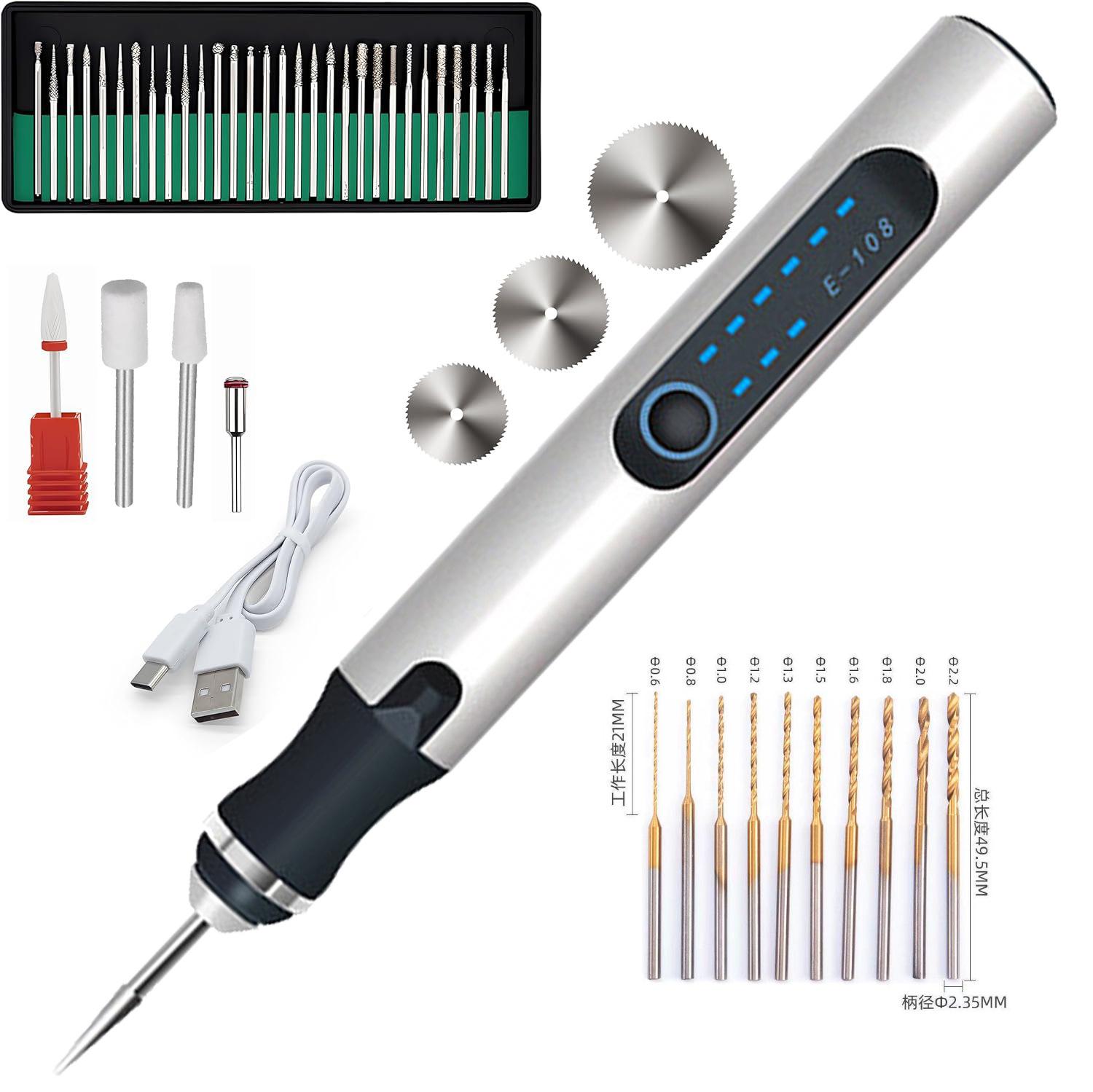 

Аккумуляторная электрическая гравировальная машинка с USB-подзарядкой для гравировки ювелирных изделий, металла, пластика и дерева синий