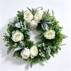 Spring Faux Peony & Eucalyptus Wreath for Home, Front Door, Kitchen, Living Room, Bedroom & Outdoor Decor