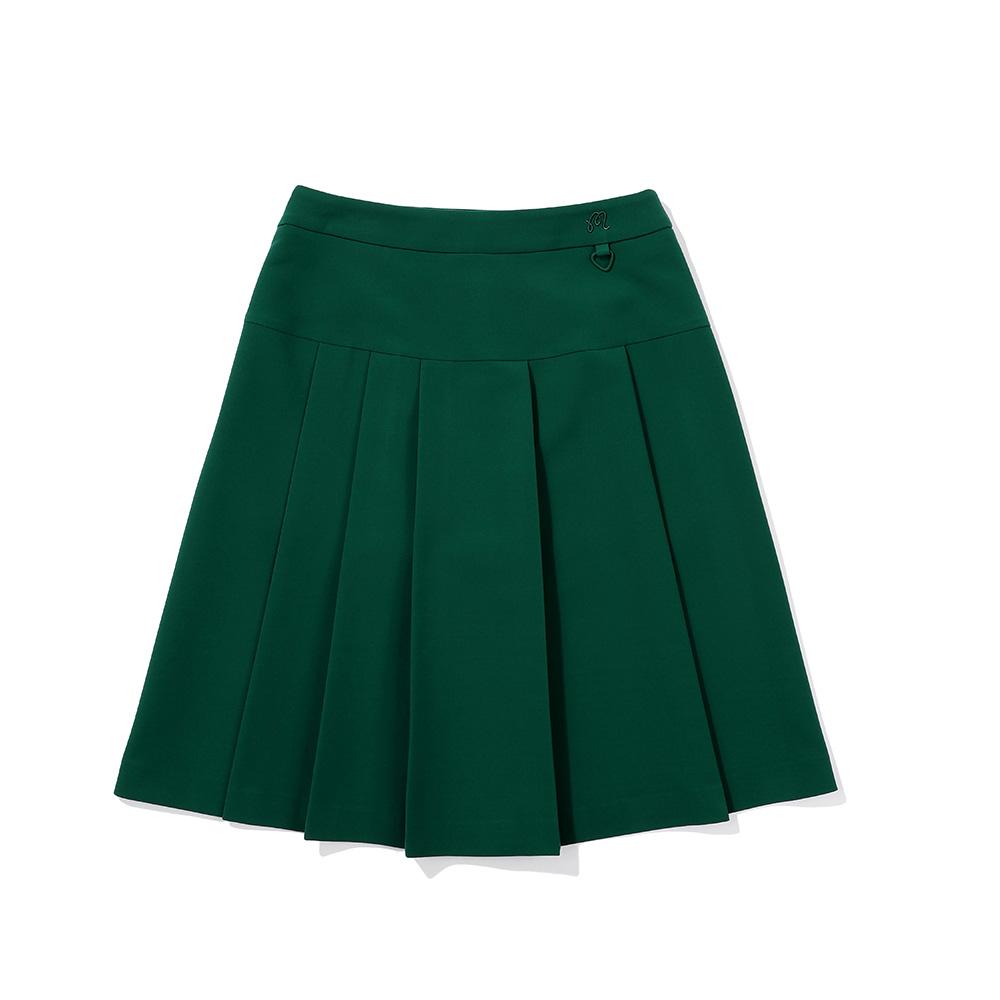 MALBON GOLF Asymmetrical Pleated Skirt Green (Woman)