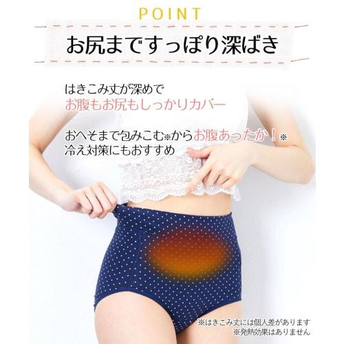 Nissen Sanitary Panties, 4-Pack, Cotton Blend Stretch Sanitary Panties with Deodorizing Tape, Comfortable Deep-Waisted Fit (Compatible with Winged Pad