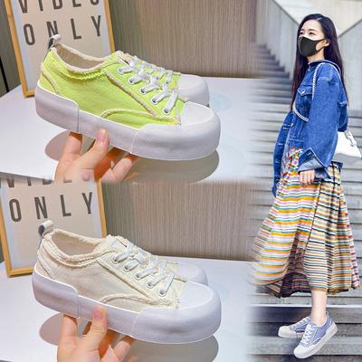 Lässige Canvas-Schuhe Damen 2025 Frühling neue Damenschuhe vielseitige kleine weiße Schuhe Damen flachsohlige Mode Damenschuhe