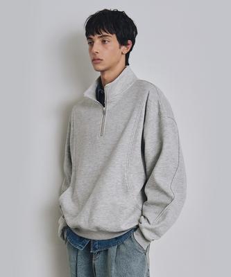 COSTUME O’CLOCK Curved Fleece-Lined Half Zip Sweatshirt 3 Colors Coosts261