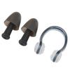 Soft Silicone PC Swimming Ear Plugs Nose Clip Set for Waterproof Surfing Diving SportsBlack