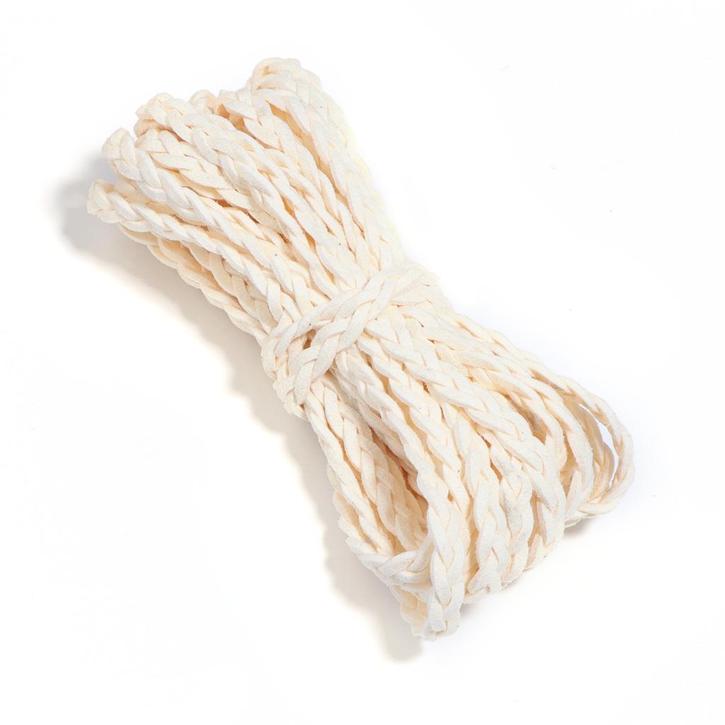 5 yards/lot Color Korean Velvet Braided Cords Three-Strand Woven Rope for Handmade Jewelry Making DIY Bracelet Garment Accessory