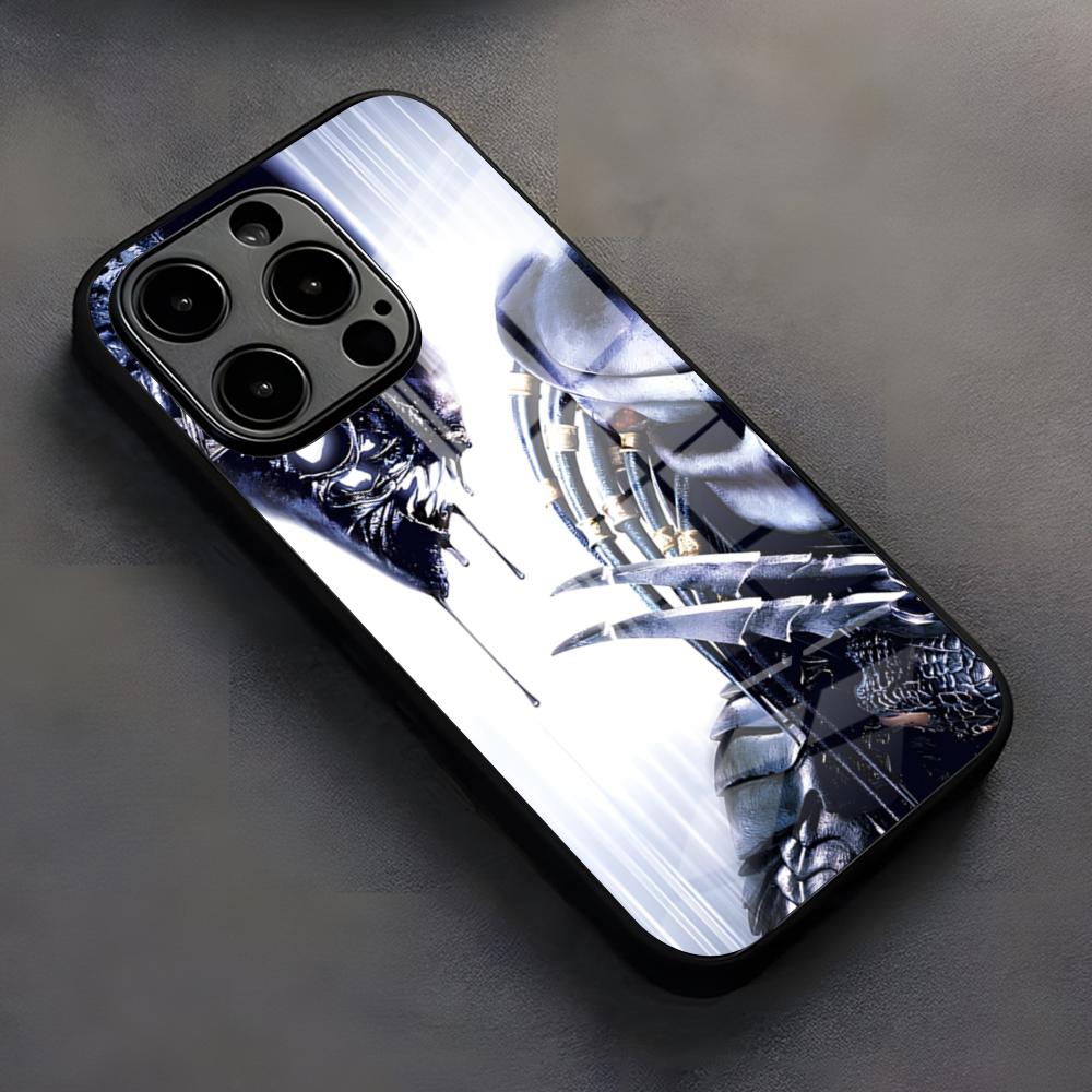 

Predator Phone Case For IPhone 17 Pro Max 16 15 14 Pro Max 13 11 X Xs Xr 8 7Plus GlassCover iPhone 14 Plus