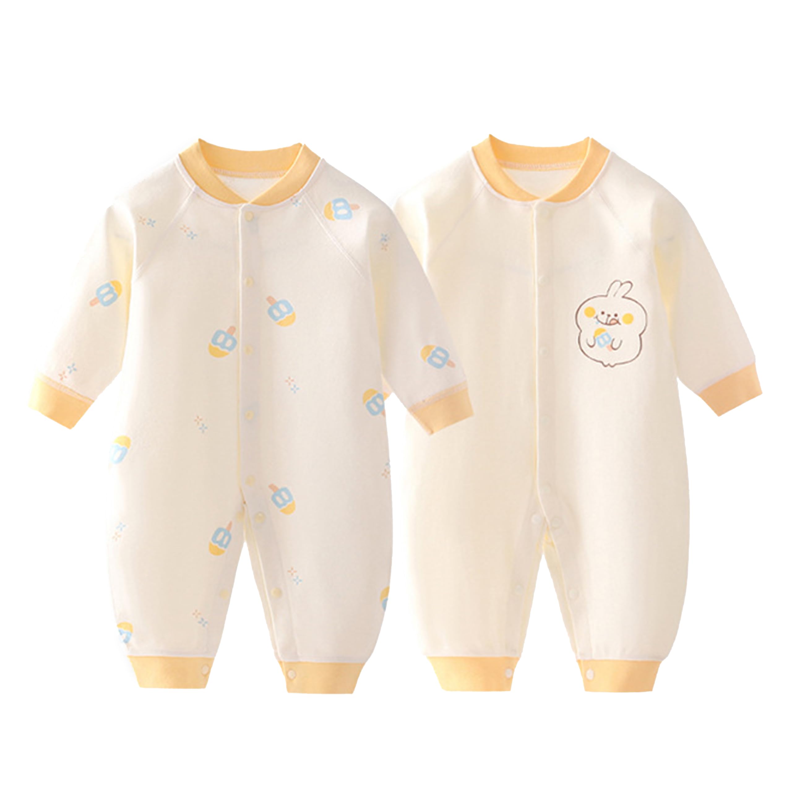 

Детский комплект одежды Baby Open Allover For All [Miipat], комбинезон, 2 шт., 100% хлопок, одежда, комбинезон, спереди, милый, узор, сезоны, 66-90 см