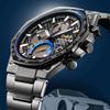 Casio EDIFICE Series Fully Automatic Calendar Solar Quartz Movement Stainless Steel Strap Japanese and Korean Watch Men's Watch Black EQB-1100TMS-1AJR