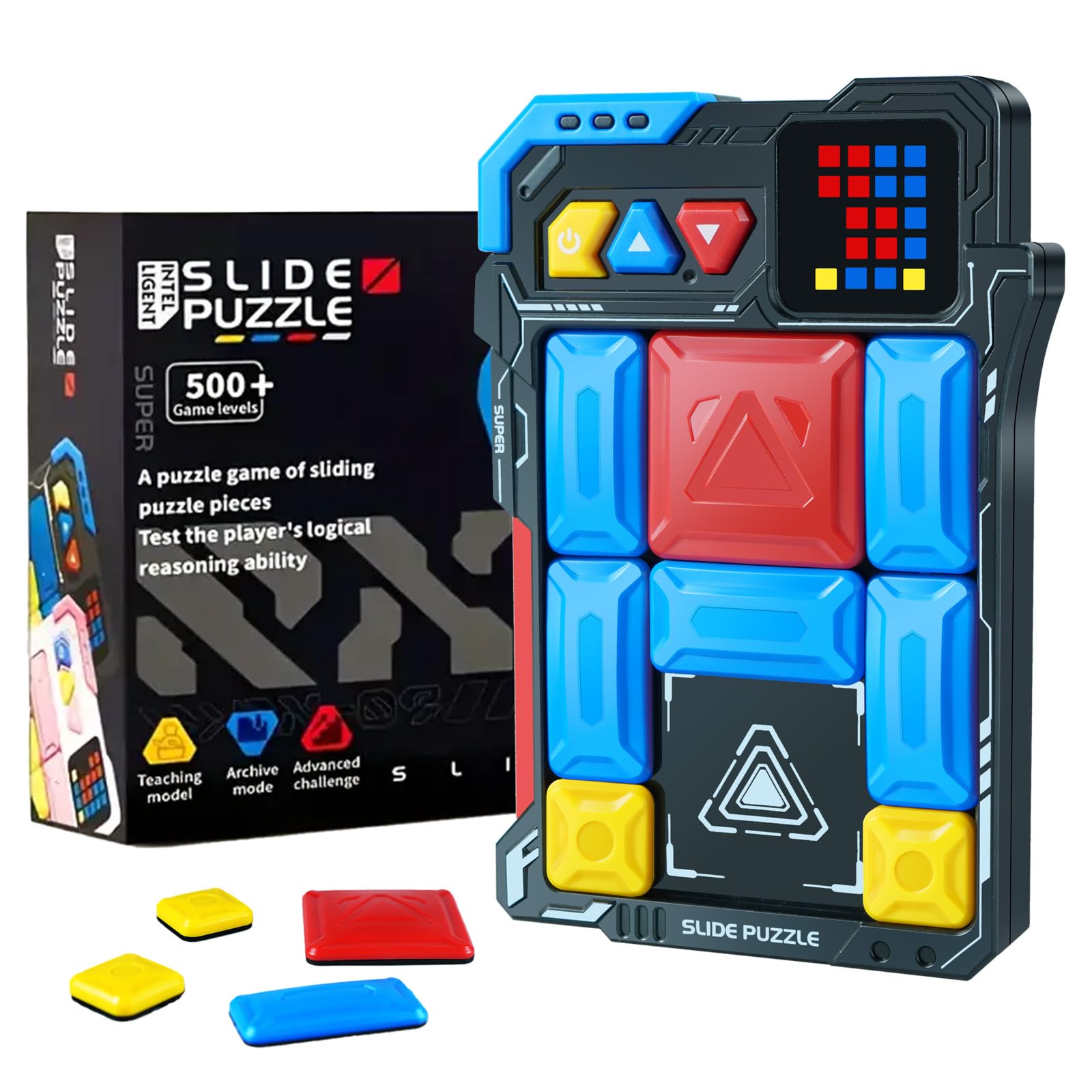 

Супер Слайд Пазл Игровая Машина с Уровнями Тренировка Мозга Электронная Слайд Развивающая Игрушка для Всех Мозгов Японские Инструкции в Комплекте 500+ -