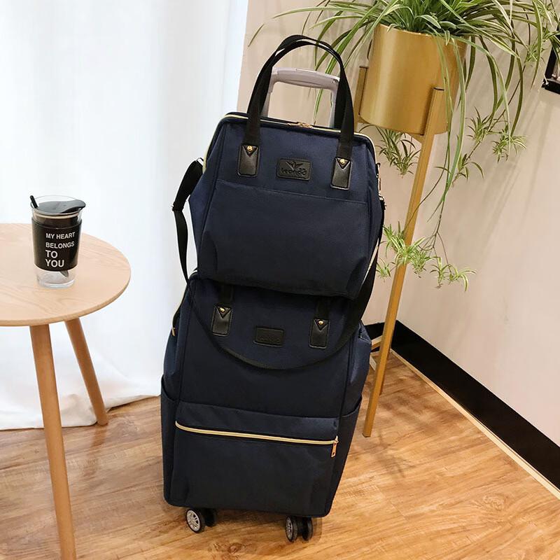Li Shen Lightweight Convertible Travel Duffel Bag with Wheels