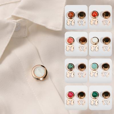 1 Stück bunte, elegante Knopfabdeckungen, perfekt für formelle Anlässe, mehrere Optionen verfügbar