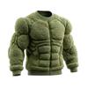 Fleece Mikiny s kulatým výstřihem pro Muže Ženy Oversized Dlouhý Rukáv Top Vtipný 3D Digitální Potisk Podzimní Zimní Oblečení