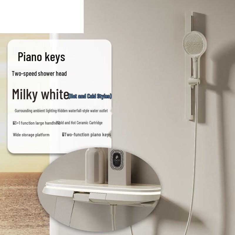 Xuanyong Minimalist Thermostatic Shower Set with Digital Display