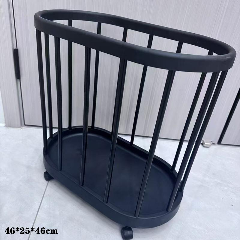 

Yoga Mat Fitness Equipment Laundry Basket Wheeled Storage Rack Plastic Storage Rack Floor-Standing