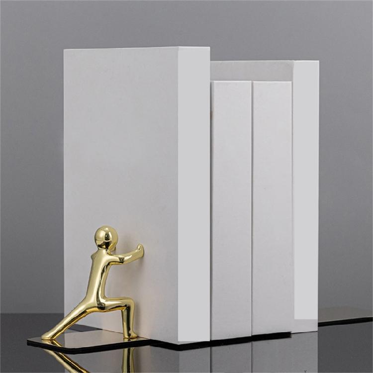 Practical Bookends Creative Book End Desk Bookshelf Kung Fu Man Book Support Book Holders Shelf Decorative Bookends