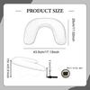 Nail Arm Rest U Shape Hand Cushion Manicure Stand Ergonomic PU Leather Removable Support Comfortable