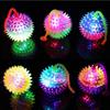 Decoration Glowing Hair Flash Ball Led Light Up Toy Glowing Elastic Ball Toy Elastic Glow Hair Ball