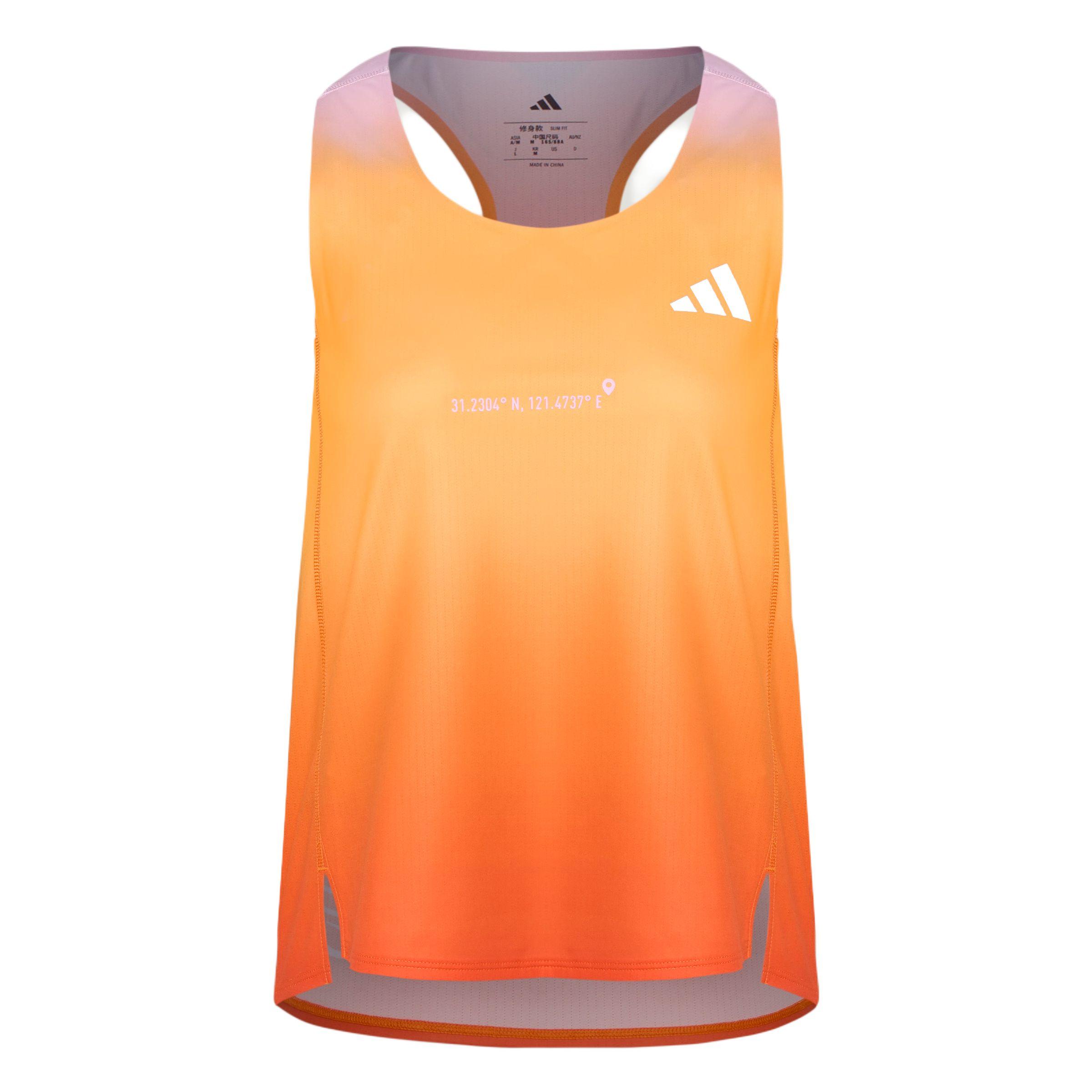 Adidas Marathon Shanghai Half Tank Top Women Tops KU5585 XL