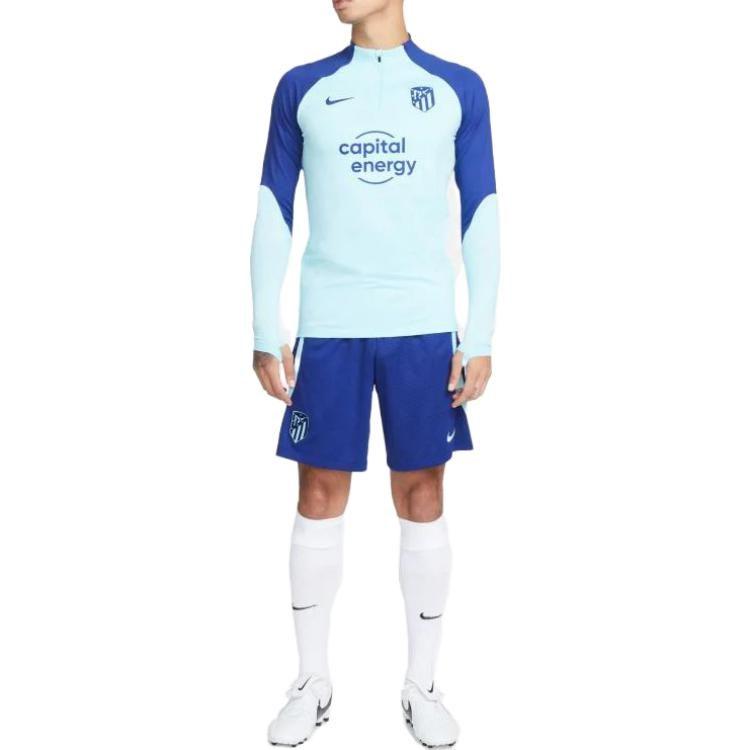 Nike Voetbalshirts Heren Blauw Normaal Rechtvallend DM2453-482