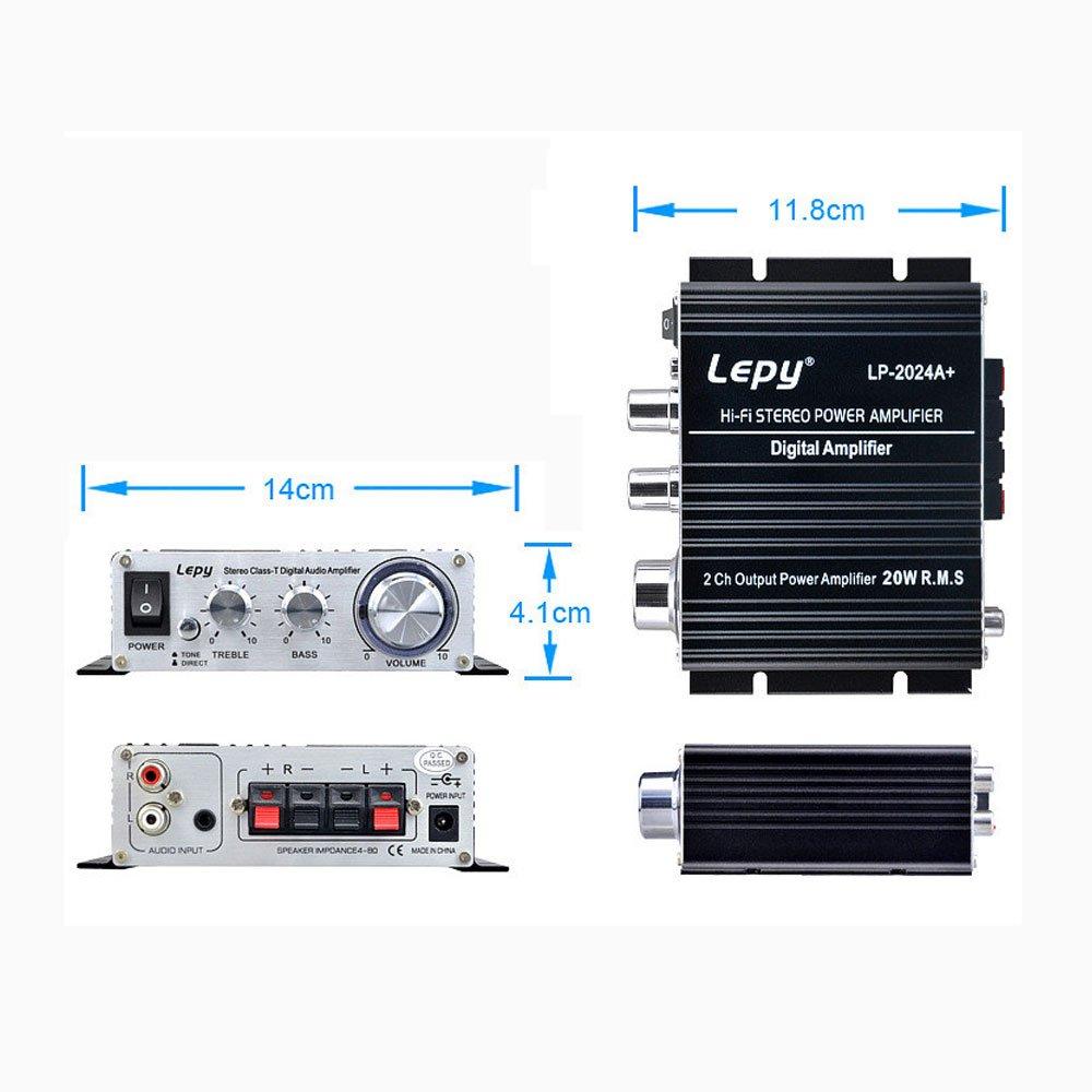 Lepy Digital Amplifier Tripath TA2024 12V 5A Adapter Included LP-2024A + +