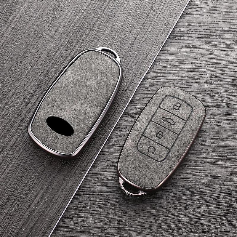 Interior Mouldings TPU Leather Car Key Case for Chery Tiggo 8plus Tiggo 8 New 5 Plus 7pro Max Omoda 5 C5 Car Key Protector Shell