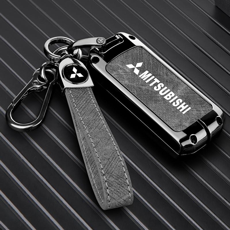 zjvc8 2025 2/3 Button Zinc Alloy Car Key Case Cover Shell For Mitsubishi Pajero Outlander XL Montero Lancer Triton l200 Galant Evo ASX