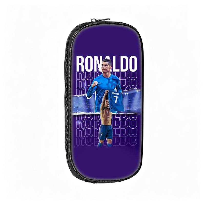 Trousse à stylos Étoile du Football Motif Ronaldo Trousse à crayons Apprendre Meilleur Cadeau trousse de maquillage Étudiant Voyage Football Sport Trousse à crayons