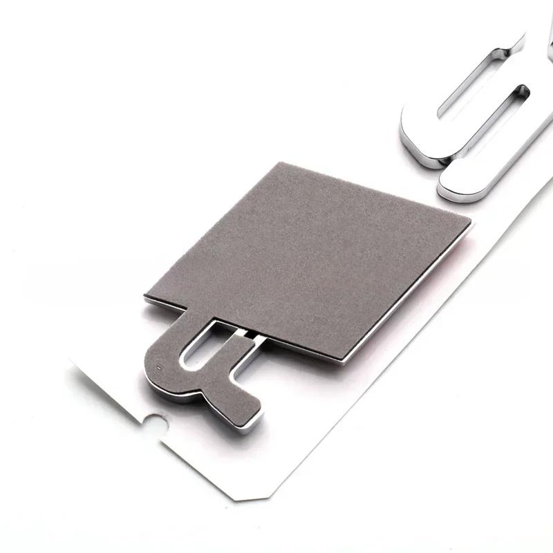 1Pc Sline 3cm/3.7cm High ABS Plastic Car Rear Sticker RSQ3 RSQ5 RSQ7 RSQ8 Logo Trunk Badge Modified Emblem Accessories